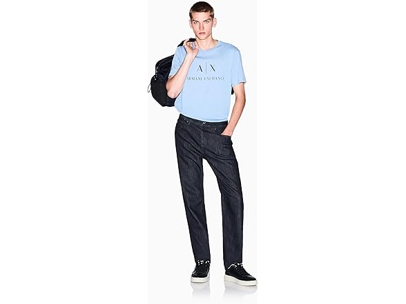 Armani Exchange Mens Classic Crew Logo Tee