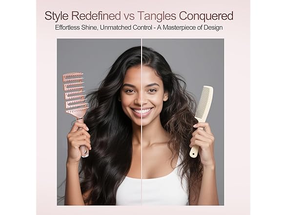 Curved Detangling Hair Brush