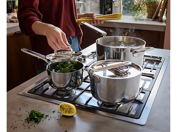 Joseph Space Steel 10-Piece Sauce Pan Set 