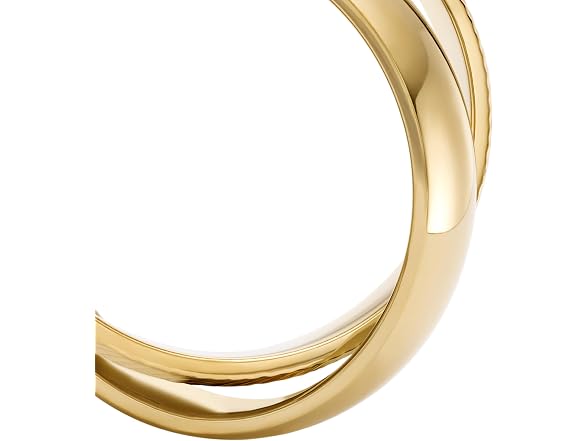 Fossil Women Harlow Interlocking Links Steel Ring