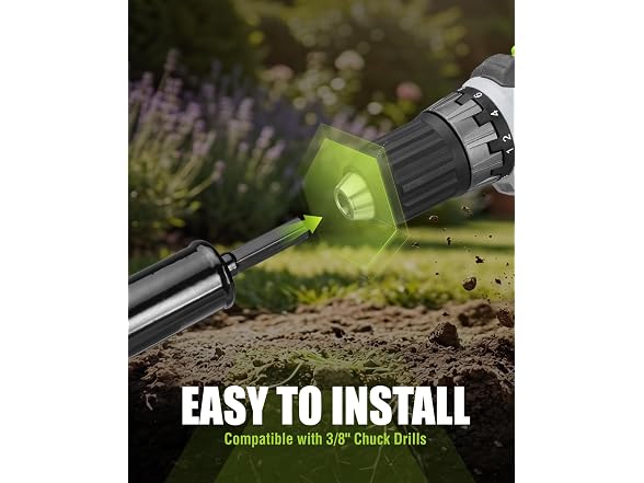 WORKPRO 2PC Drill Bit Set for Planting