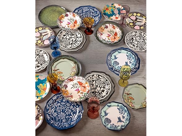 Karma, 8.75 inches Melamine Salad Plates Set of 4, Autumnal Spice