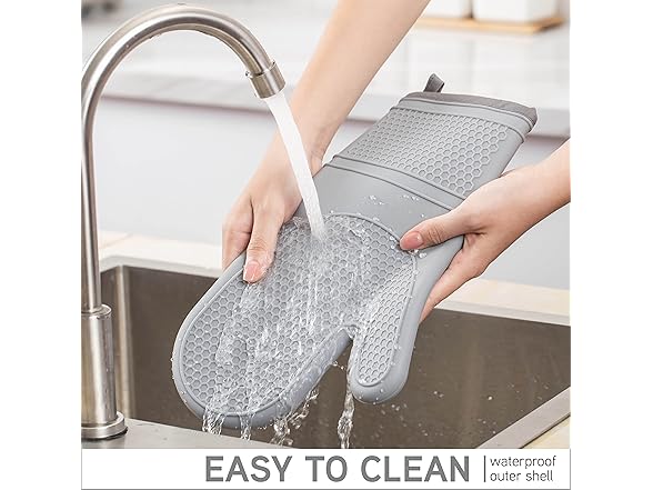 COOK WITH COLOR Silicone Oven Mitts