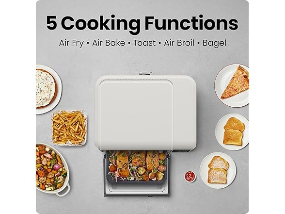 Chefman Air Fryer Toaster Oven Combo Ivory
