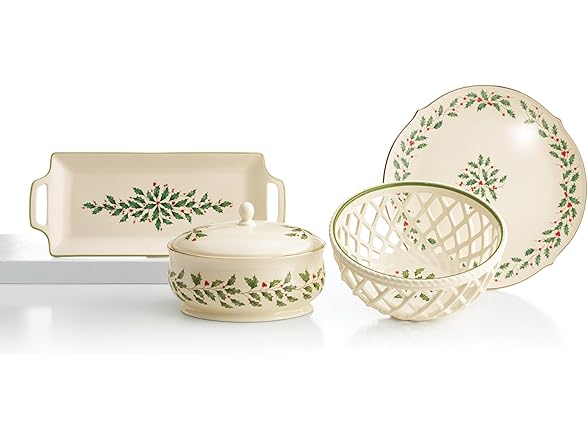 Lenox Holiday Hors d'Oeuvre Tray, Christmas Hosting