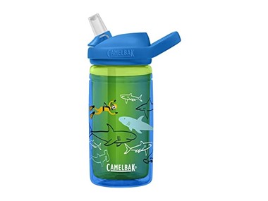 $7.99, Was $16, 50% Off! CamelBak Eddy+ Kids Bottle Scuba Sharks, 14 oz dealfomo