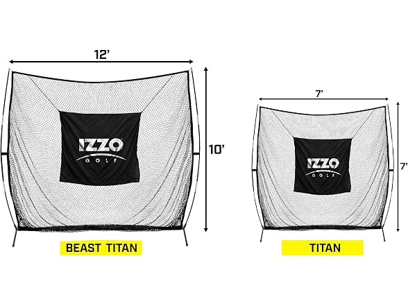 Izzo Golf The Beast Titan 12ft x 10ft Golf Hitting Net