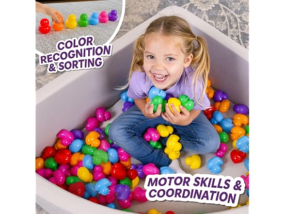 Sunny Days Entertainment 100 Count Duck Shaped Ball Pit Refill Balls