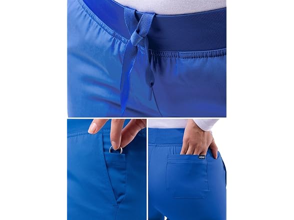 Adar Medical Uniforms Women (L) Scrubs Royal Blue