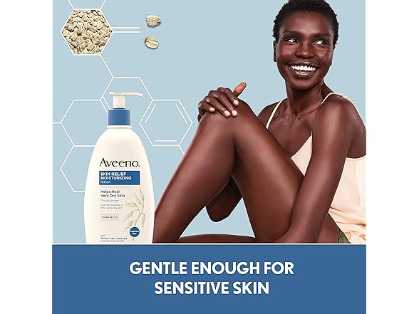Aveeno Skin Relief Lotion, Shea Butter, 18oz