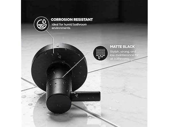 Robe Hook Matte Black Wall Mount