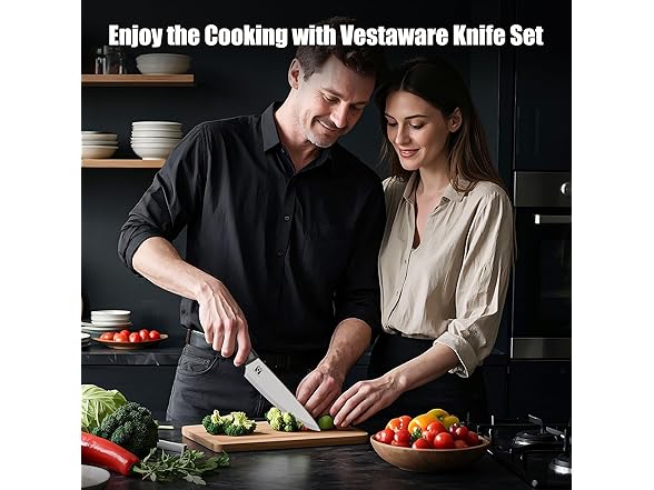 Vestaware 14 Pcs Kitchen Knife Set