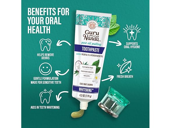 GuruNanda Hydroxyapatite Toothpaste Whitening