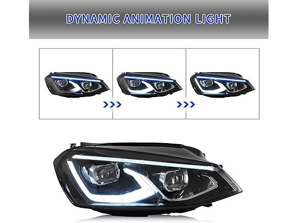 VLAND Start-up Blue LED Headlights