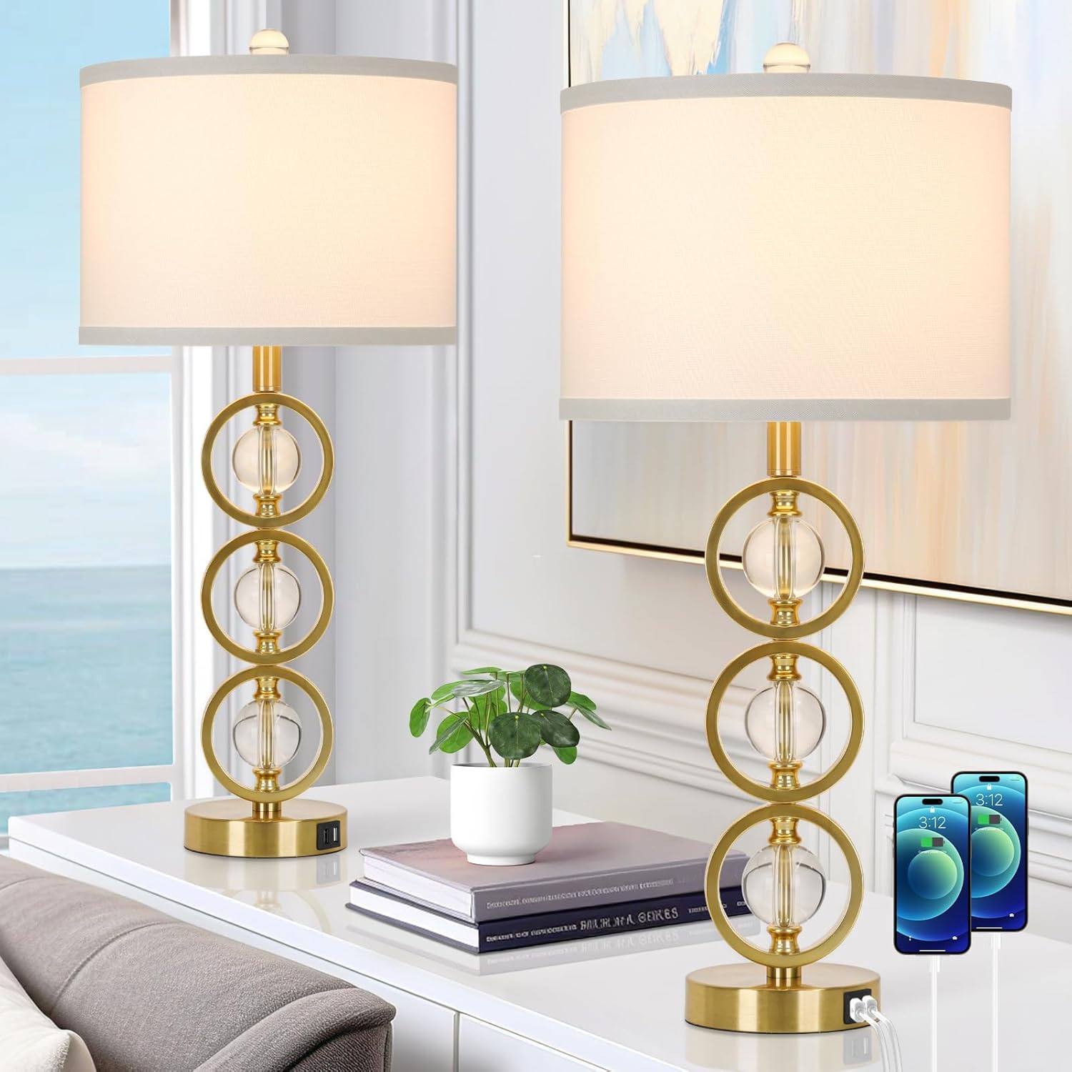 VerRon Set of 2 Modern Table Lamps - Your Choice - Gallery 11
