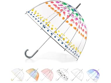 $13.99, Was $28, 50% Off! Totes Adult Windproof Bubble Umbrella J Visibility dealfomo