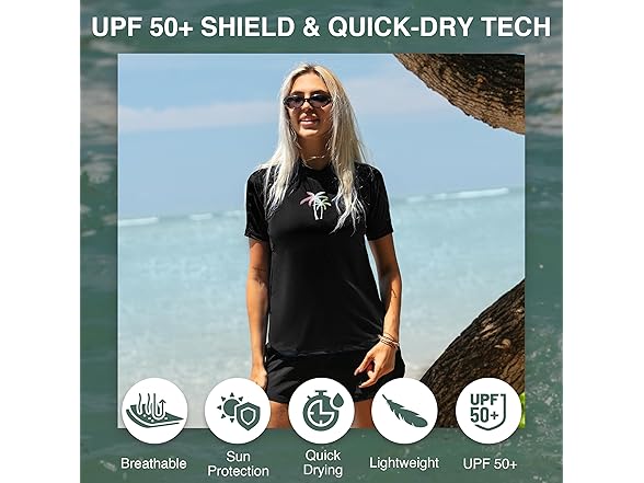 Kanu Surf Women's Hayley Black Rashguard (XL)
