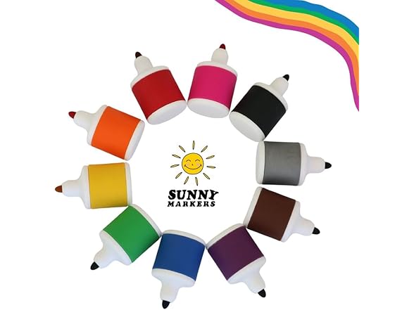 Sunny Markers Washable Marker Pens