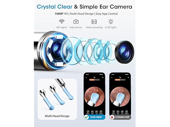 KAUGIC Ear Wax Removal Tool with Camera