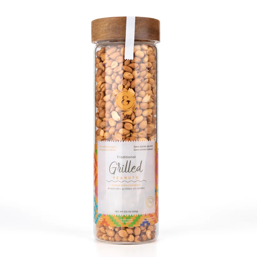 (3pk) Krok Krak Salted Grilled Peanuts in Glass Jar - Gallery 2