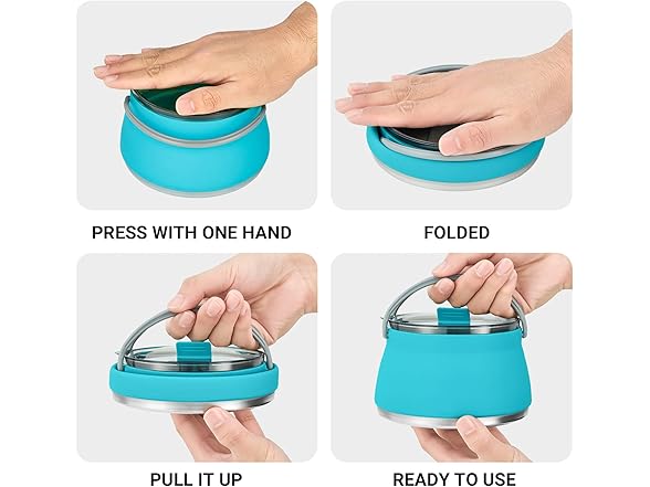 EEZEE Collapsible Camping Kettle Bowl