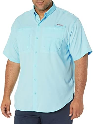 Columbia Men's Big and Tall Tamiami II SS Shirt, Gulf Stream, 3X