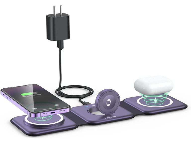 RTOPS Wireless Charger 3 in 1,RTOPS Magnetic Travel W