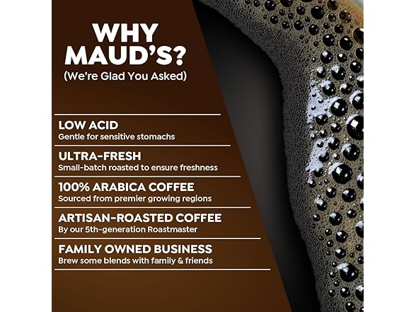 Maud's Decaf Dark Roast Coffee Pods, 18 ct