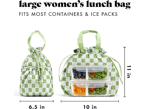 Fit & Fresh Cromwell Drawstring Lunch Bag
