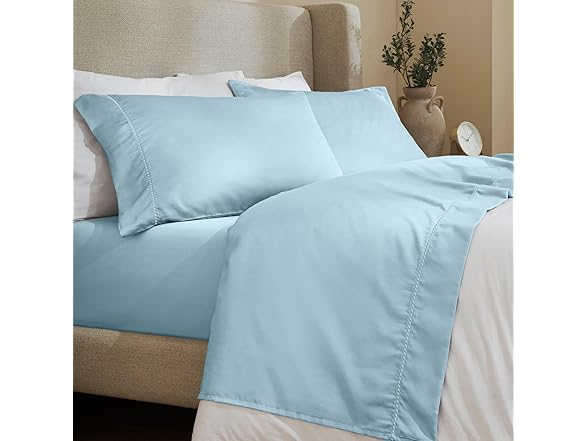 Superior 600 TC Cotton Blend 4PC Deep Pocket Sheet Set