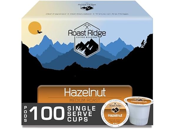 (100ct) Roast Ridge Coffee Hazelnut K-Cups