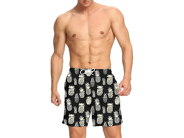 Diorlv Men (XXL) Swim Trunks Quick Dry Mesh Shorts