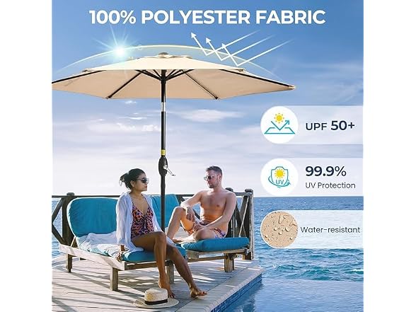 Wisteria Lane Outdoor Patio Umbrella - Gallery 2