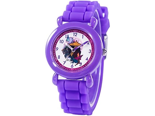 Disney Kids Raya Watch Purple Bezel Purple Strap