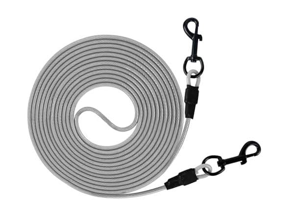 Betmaypet Dog Tie Out Cable- sliver