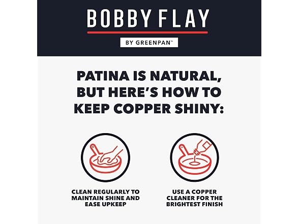 GreenPan x Bobby Flay 2QT Copper Clad Chef’s Pan with Lid