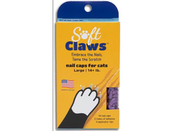PURRDY Paws Soft CAT Nail CAPS, 40 Count