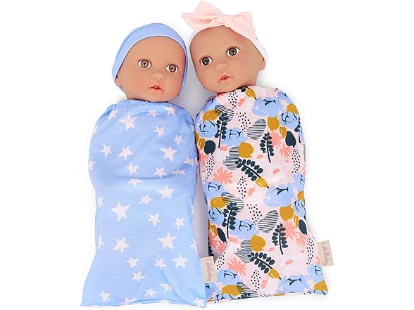 LullaBaby – 14" Realistic Baby Twin Dolls & Sleep Sacks