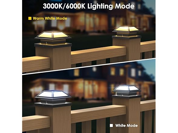 Solar Fence Post Lights 8 Pack