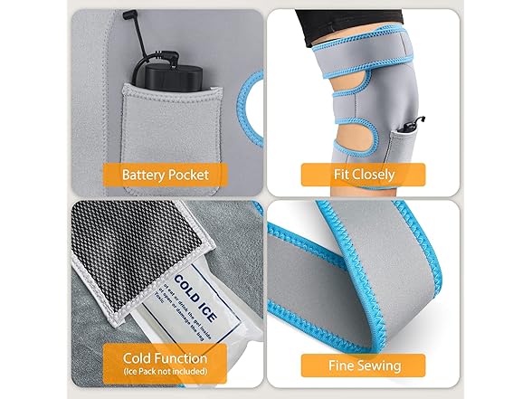 Feiorn Heated Knee Brace Wrap, 