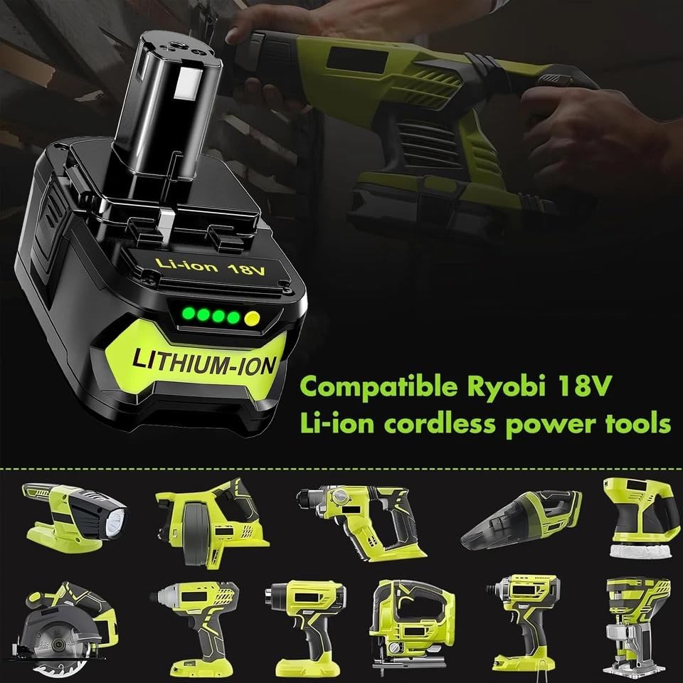 Simple Plus+ 2pk Replacement Battery  Ryobi 18V ONE+ 6Ah - Gallery 8
