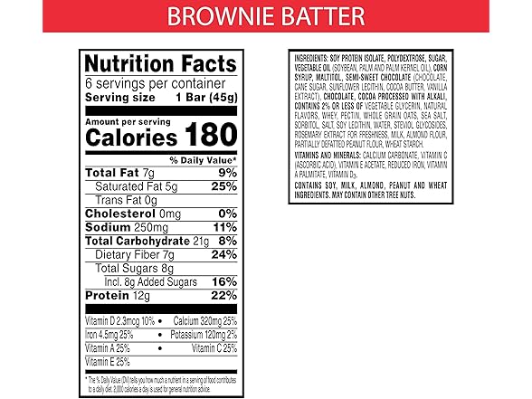 Special K Protein Bars Brownie, 6ct