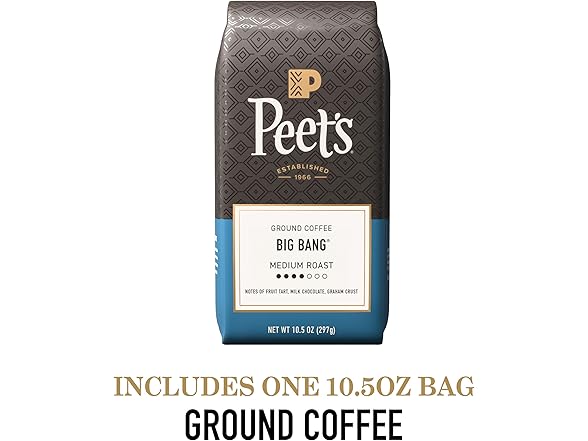 Peet's Coffee, Medium Roast Ground Coffee, 10.5 oz
