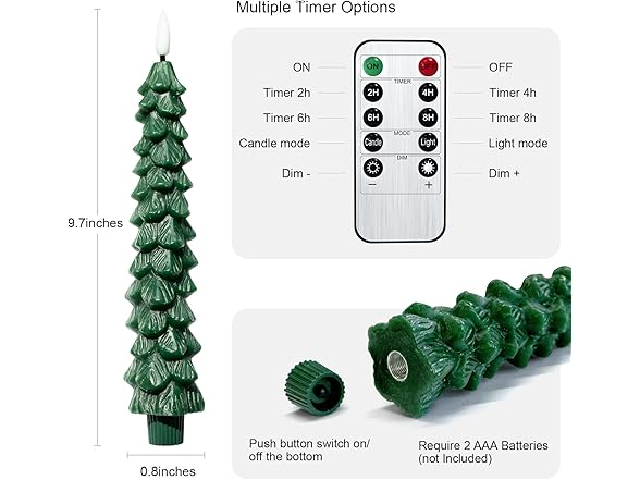 Christmas tree LED Flameless Candles