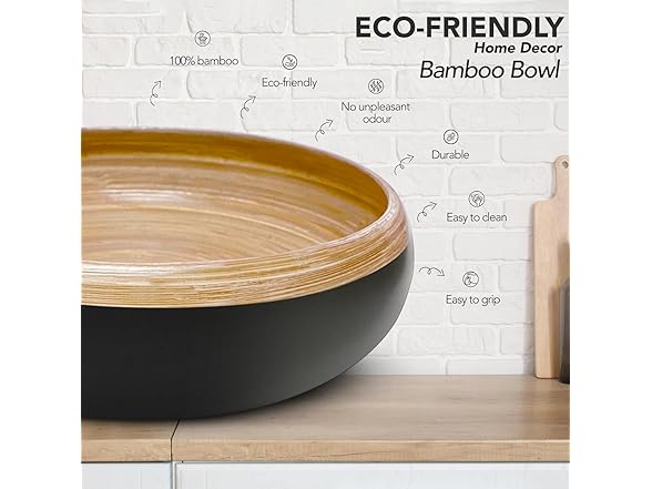 TPIA Bamboo Fruit Bowl