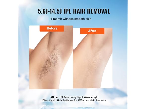 VEVOR Intense Pulsed Light (IPL) Sapphire System Hair Removal