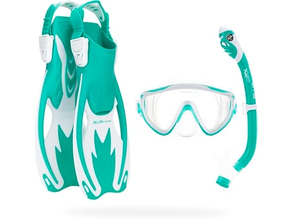 Aqua Green/White