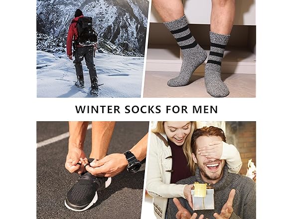 WHCPCYO 5 Pairs Mens Calf Socks 6-11