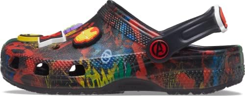 Crocs Classic Marvel Big Kids Clog All-Over Avengers Graphics Size C11