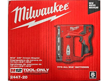 $89.99, Was $139, 35% Off! Milwaukee 2447-20 M12 12-Volt 3/8 in.Crown Stapler dealfomo